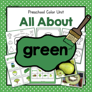 preschool colors - all about green