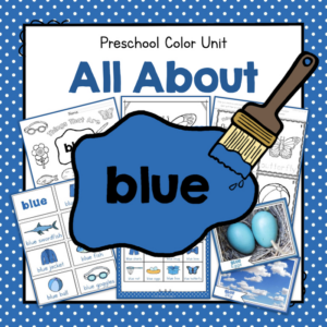 preschool colors - all about blue