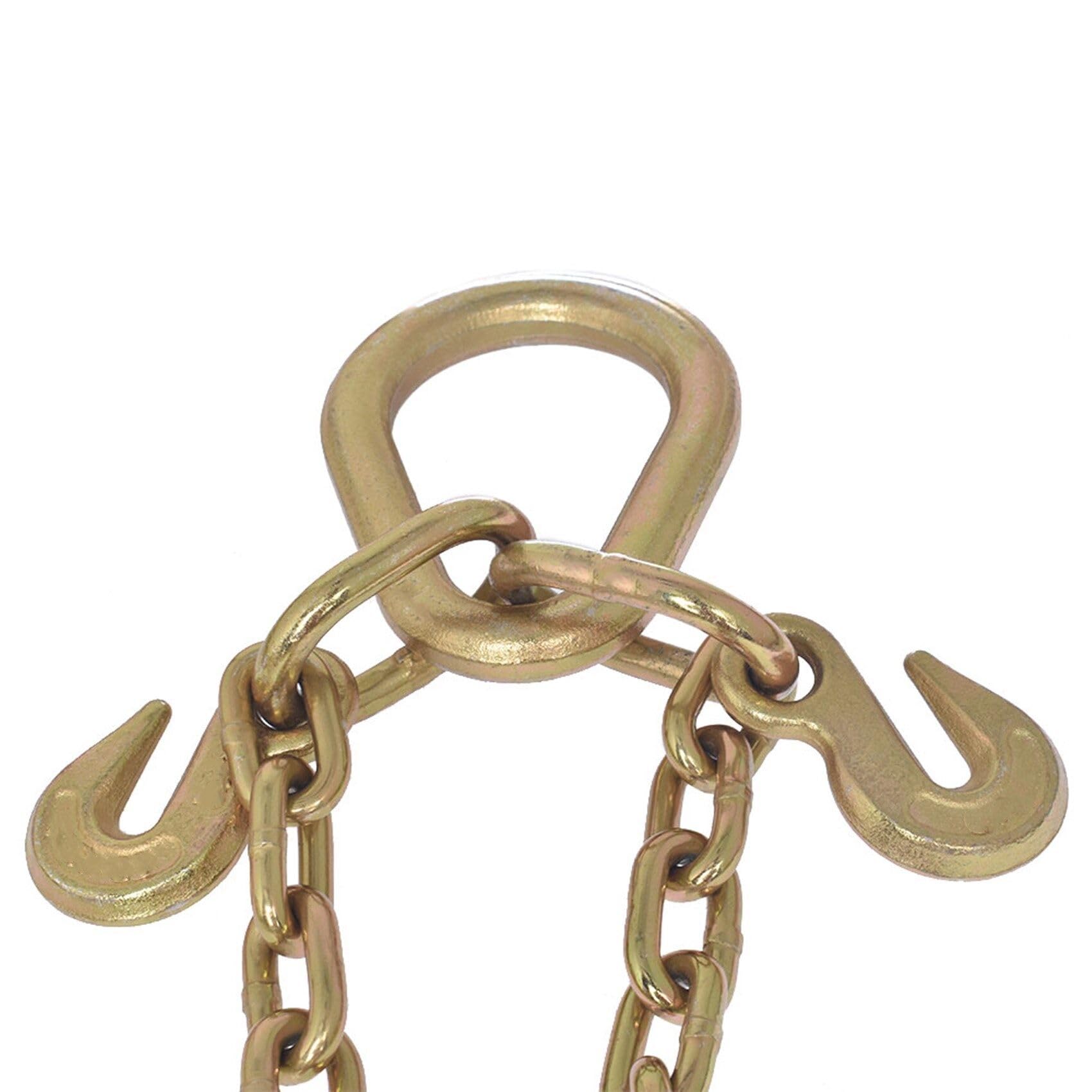 labwork 5/16 X 2 G70 Tow Chain J-Hooks V-Chain Replacement for Flatbed Truck Rollback Wrecker Carrier