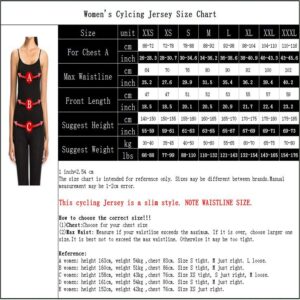 JPOJPO Women's Reflective Long Sleeve 5D Gel Padded Bicycle Cycling Suit Clothing Pants Set