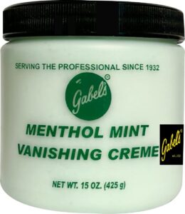 gabel's menthol mint vanishing creme (15 oz) authentic gabel's manufacturer direct has protection seal and gabel's logo in black label on the jar
