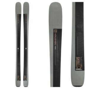 salomon n stance 96 ski - dark grey/black/brown 176