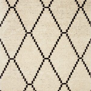 Chris Loves Julia x Loloi Alice Collection ALI-04 Cream / Charcoal 6'-5" x 9'-2" Area Rug