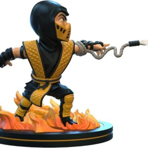 QMx Quantum Mechanix Mortal Kombat Scorpion Q-Fig Yellow 4 inches