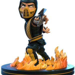 QMx Quantum Mechanix Mortal Kombat Scorpion Q-Fig Yellow 4 inches