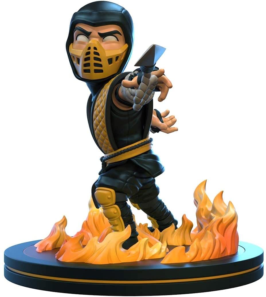 QMx Quantum Mechanix Mortal Kombat Scorpion Q-Fig Yellow 4 inches