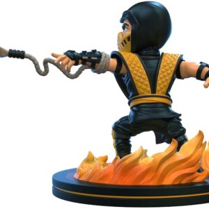 QMx Quantum Mechanix Mortal Kombat Scorpion Q-Fig Yellow 4 inches