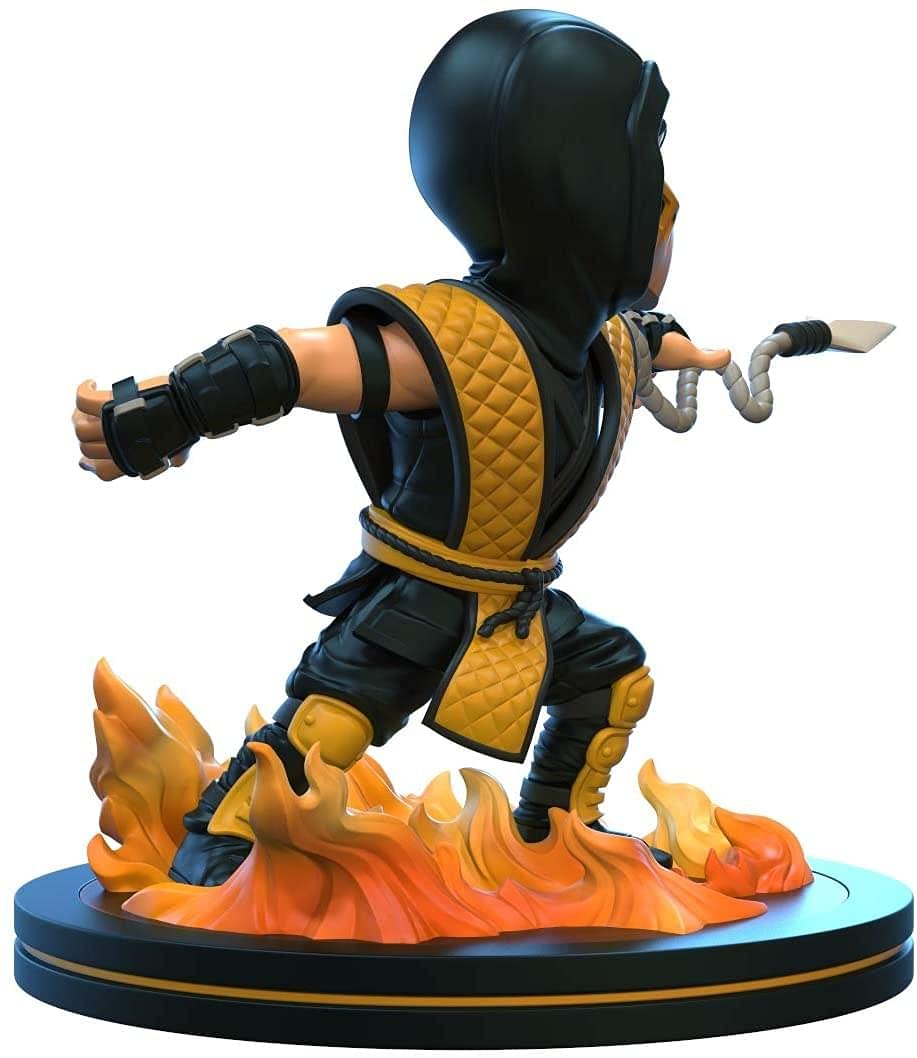 QMx Quantum Mechanix Mortal Kombat Scorpion Q-Fig Yellow 4 inches