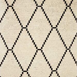 Loloi Chris Loves Julia x Loloi Alice Collection ALI-04 Accent Rug 2'-7" x 4' Cream/Charcoal Rectangular 0.5" Thick