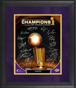los angeles lakers framed 11" x 14" 2020 nba finals champions collage with facsimile signatures collage - nba team plaques and collages