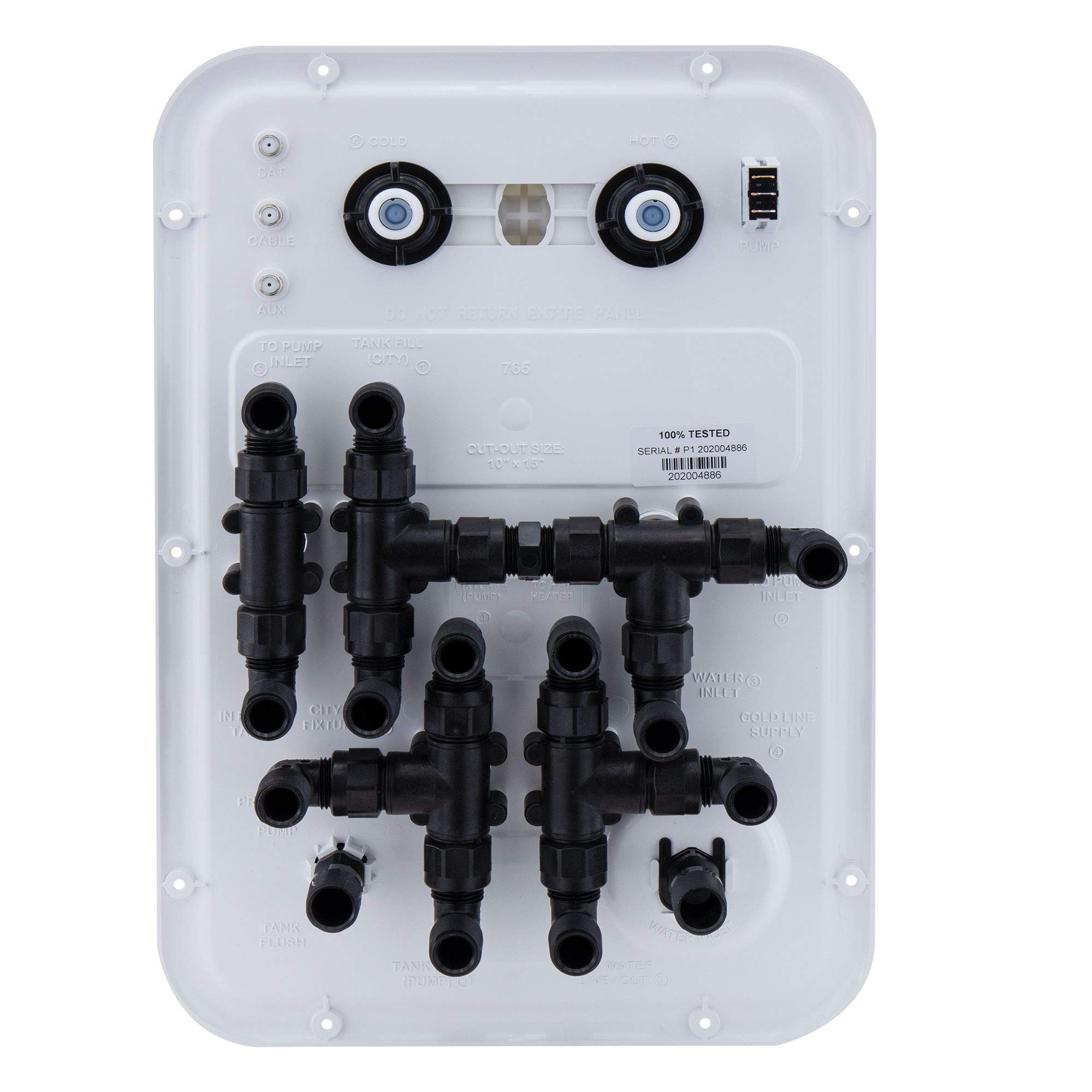 RecPro RV Water Management Panel | Nautilus P1 | 8-Function City-Water Fill (No, Don't Include Install Kit) | Made in USA