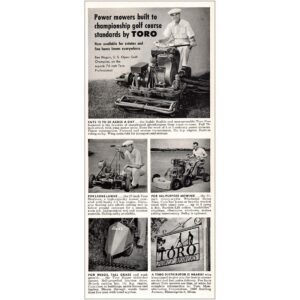 relicpaper 1951 toro: ben hogan championship golf course, toro print ad
