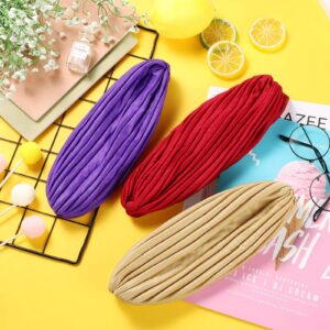 22 Pieces Stretch Turbans Head Beanie Cover Twisted Pleated Headwrap Assorted Colors Hair Cover Beanie Hats for Women Girls