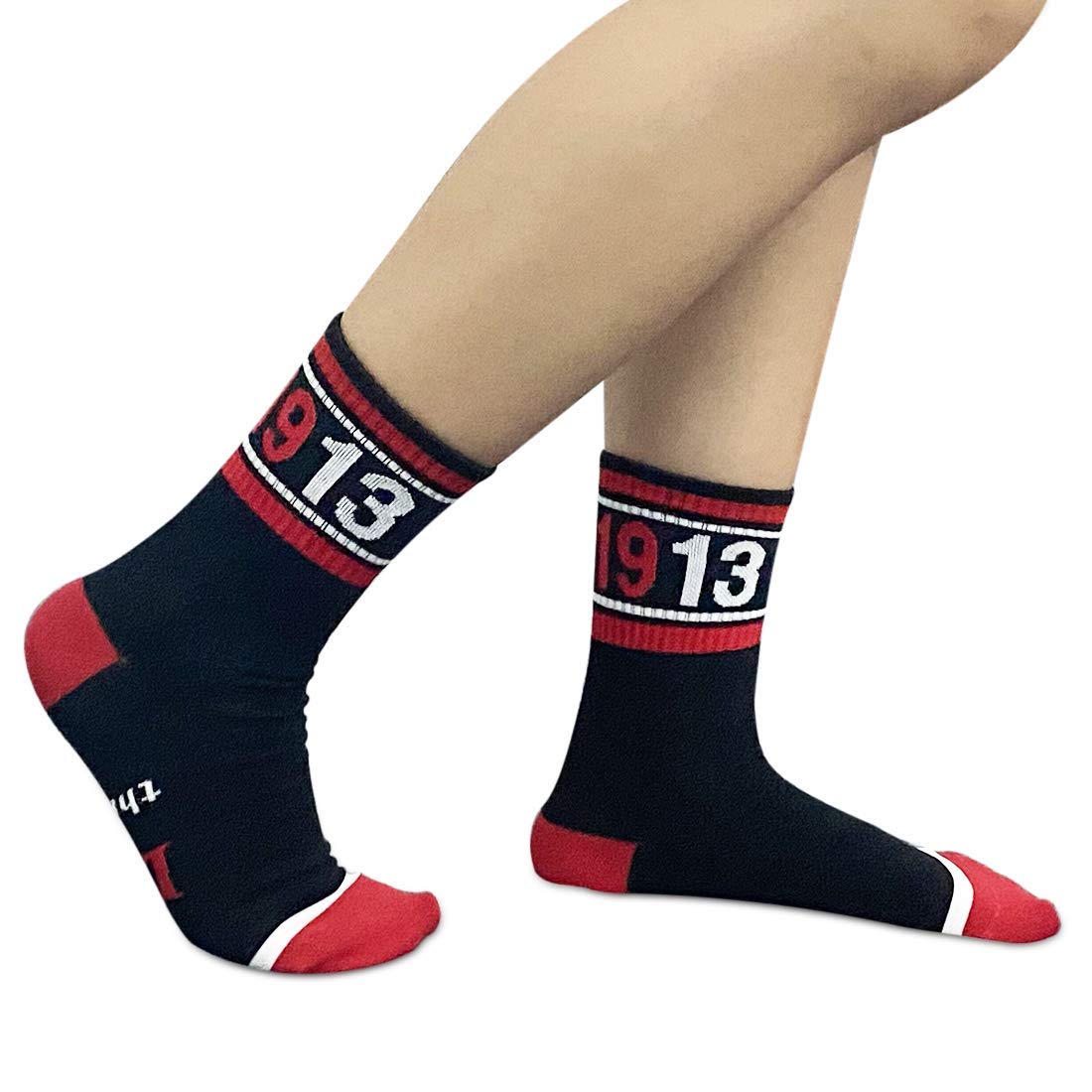 JXGZSO 2 Pairs Sorority Socks Black and Red Socks Sorority Sister Gift Living the Diva Life Socks Sorority Gift (LIVING the DIVA life)