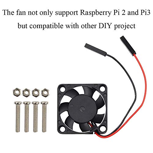 for Raspberry Pi Fan, 10Pcs for Raspberry Pi CPU Cooling Fan Heatsink Cooler Radiator Connector Separating One-to-Two Interface 3.3V 5V for Raspberry Pi4 Pi3 B+, Pi 3, Pi 2, Pi 1 B+