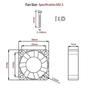 for Raspberry Pi Fan, 10Pcs for Raspberry Pi CPU Cooling Fan Heatsink Cooler Radiator Connector Separating One-to-Two Interface 3.3V 5V for Raspberry Pi4 Pi3 B+, Pi 3, Pi 2, Pi 1 B+