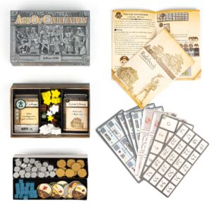 Age of Civilization Strategy Card Game, Board Games, Pocket, Travel and Family Friendly 1-4 Players Board Game Adventure and Brain Teaser