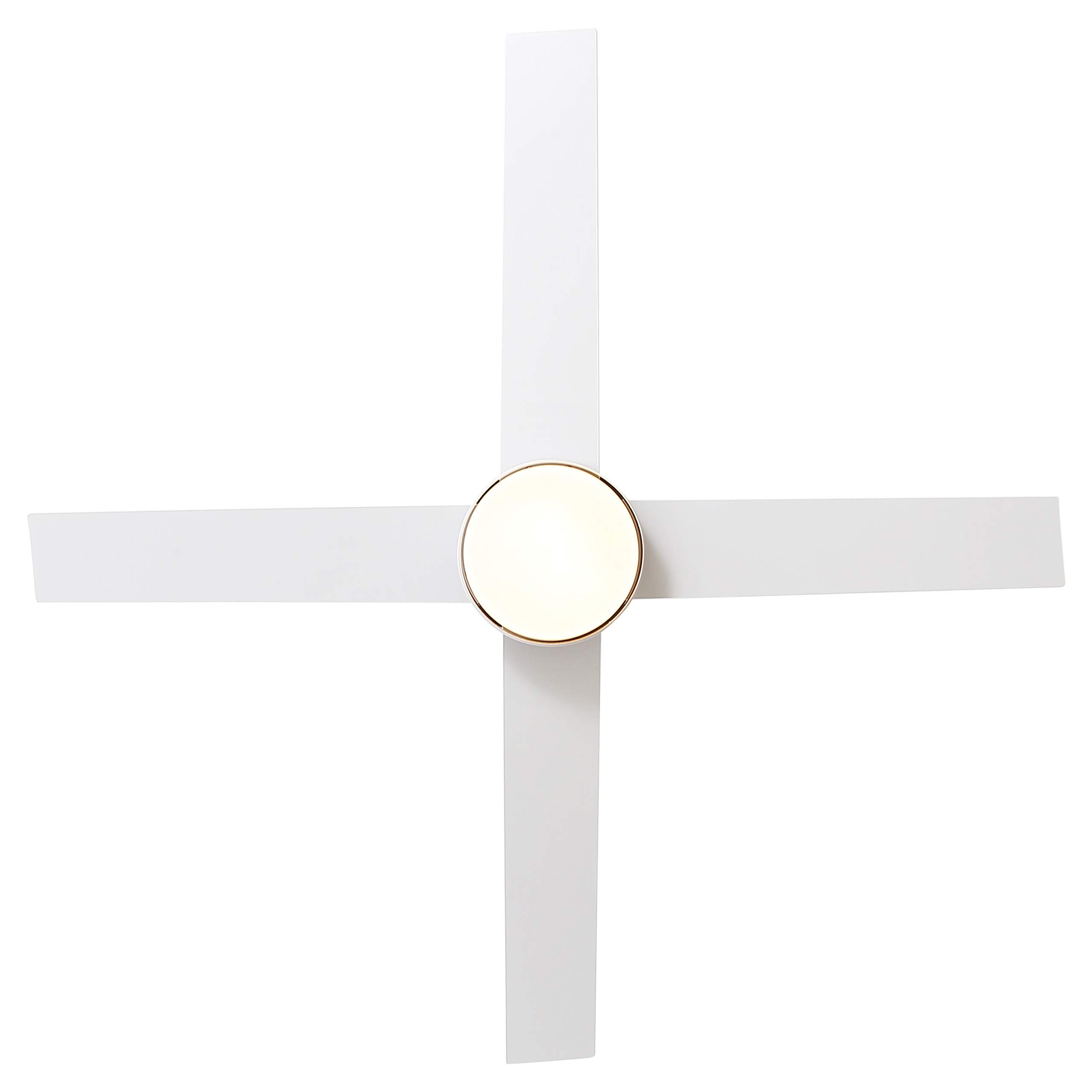 FINXIN Indoor Ceiling Fan Light Fixtures Remote LED 52 White Ceiling Fans for Bedroom,Living Room,Dining Room Including Motor,4-Blades,Remote Switch