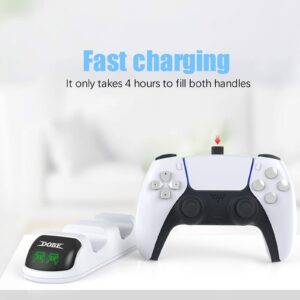 ECHZOVE PS5 Controller Charger, PS5 Controller Charger Station, Charging Dock for Playstation 5 Controller