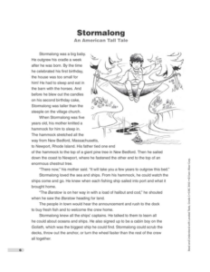 stormalong: an american tall tale (lexile 870)