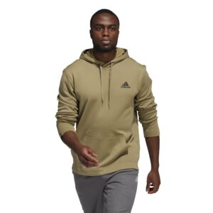 adidas men's game and go pullover hoodie, orbit green/orbit green, medium