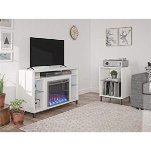 Beaumont Lane Electric Fireplace Heater TV Stand Console up to 48" in White