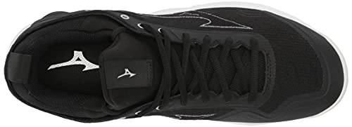 Mizuno 2 Wave Luminous Women's Volleyball Shoe 10, Black/White