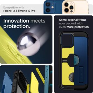 Spigen Tough Armor [Extreme Protection Tech] Designed for iPhone 12 / Designed for iPhone 12 Pro Case (2020) - Navy Blue