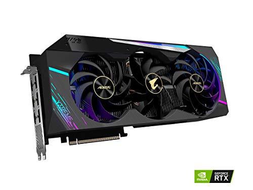 GIGABYTE AORUS GeForce RTX 3090 Xtreme 24G Graphics Card, Max Covered Cooling, 24GB 384-bit GDDR6X, GV-N3090AORUS X-24GD Video Card