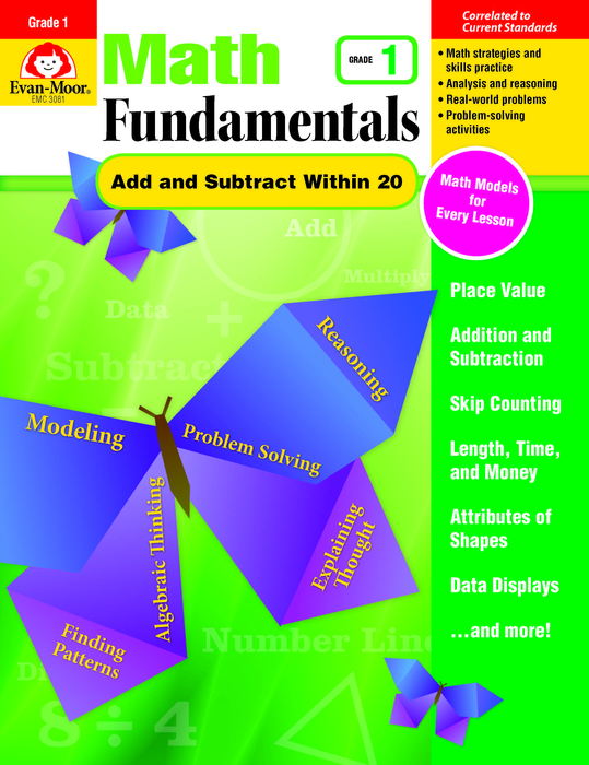 Math Fundamentals: Unit Add and Subtract Within 20, Grade 1