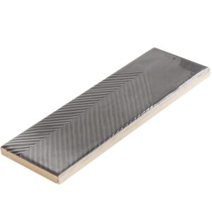 Ace Graphite Polished 2 in. x 8 in. Ceramic Subway Wall Tile Sample