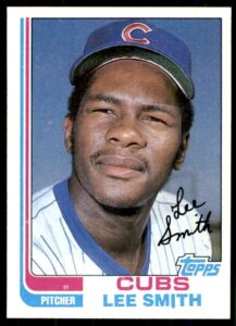 baseball mlb 1982 topps #452 lee smith rc cubs