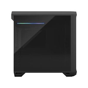 Fractal Design Torrent Compact Black - Dark Tint Tempered Glass Side Panels - Open Grille for Maximum air Intake - Two 180mm PWM Fans Included - Type C - ATX Airflow Mid Tower PC Gaming Case