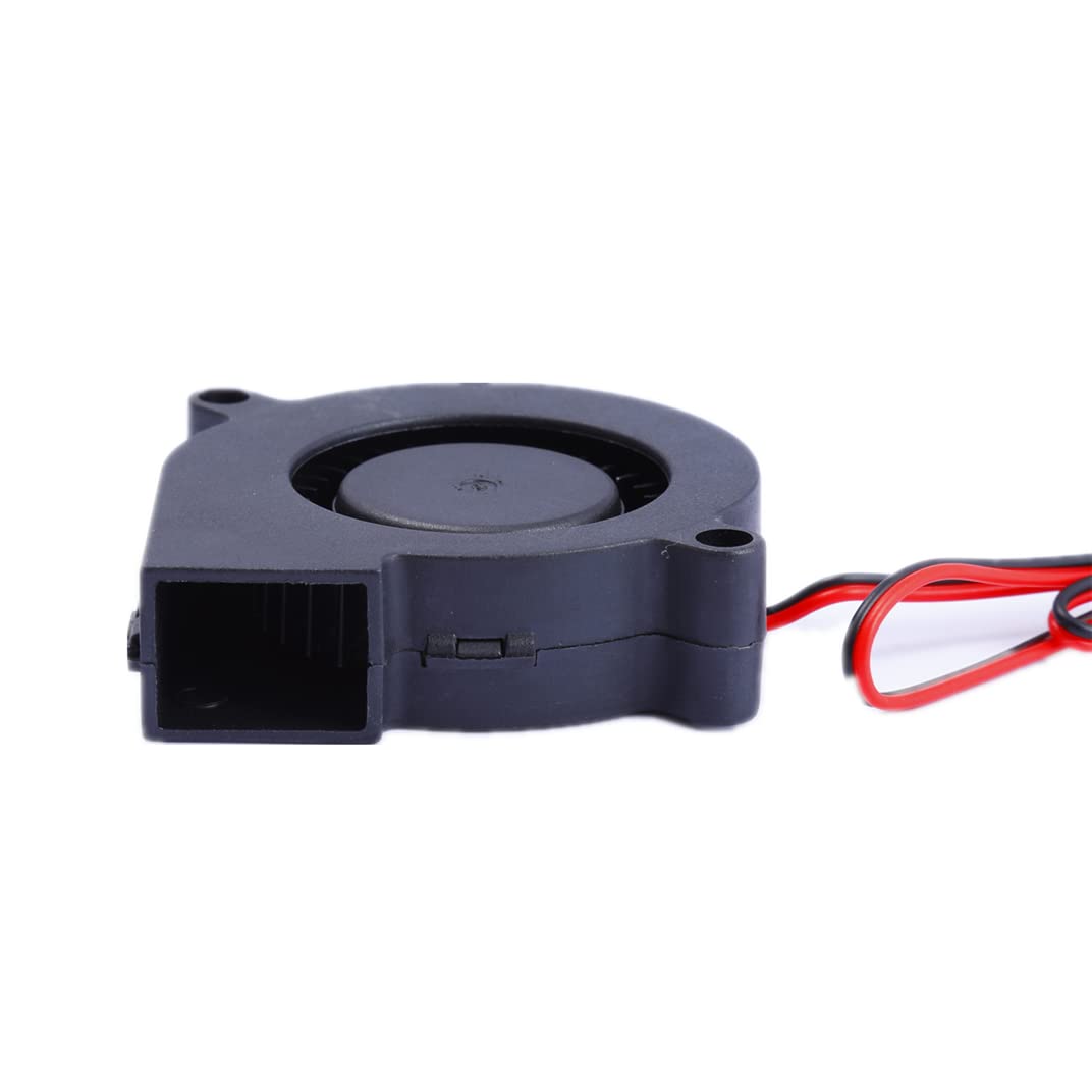 50mm Blower Fan 12v 5015 Hydraulic Bearing 50mm x 15mm DC Brushless Cooling Turbo Fan for (2Pcs)