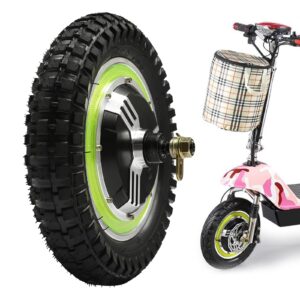 12 Inch Electric Bicycle Brushless Hub Motor 350W Gearless Cycling Hub Conversion Kit Electric Scooter E-Bike Hub Wheel (36V)