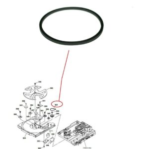 Loading Draw Drawer TABLE CD Rubber Belt For Sony Disc Player REPLACE THE PART: 424382301 424382311