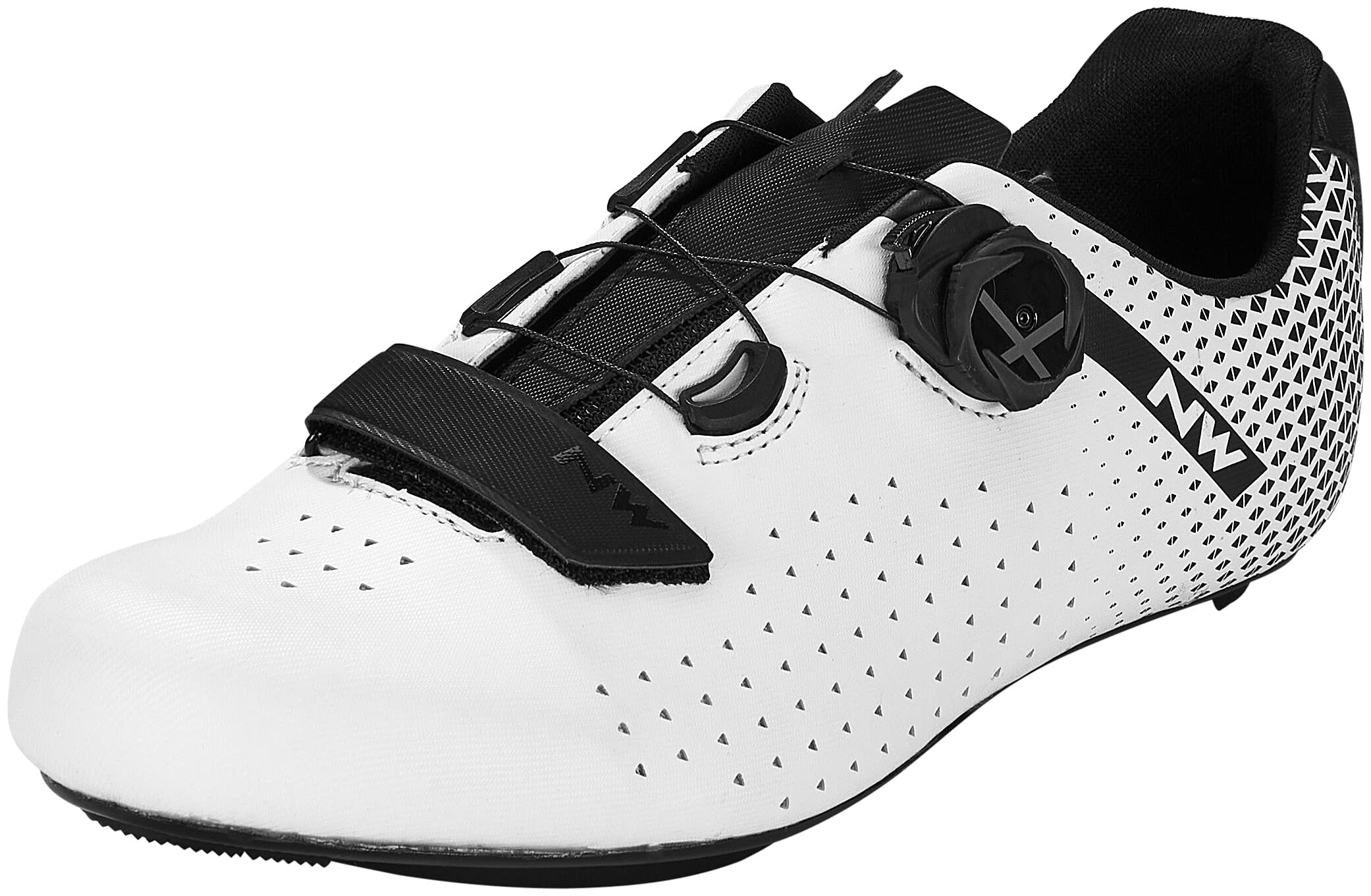 Northwave Unisex Carretera Core Plus 2 Shoes Sport, Blanco Black, 9.5 US Men