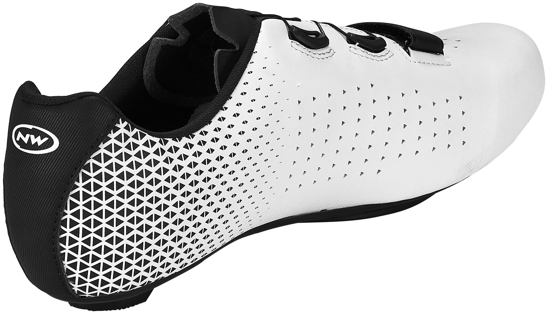 Northwave Unisex Carretera Core Plus 2 Shoes Sport, Blanco Black, 9.5 US Men