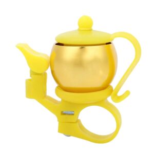 aluminum alloy bells ultralight teapot bike bells mountain handlebar alarm bell bike accessory (gold)