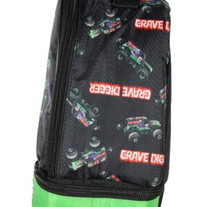 INTIMO Monster Jam Grave Digger Monster Truck Dual Compartment Lunch Bag Luch Box