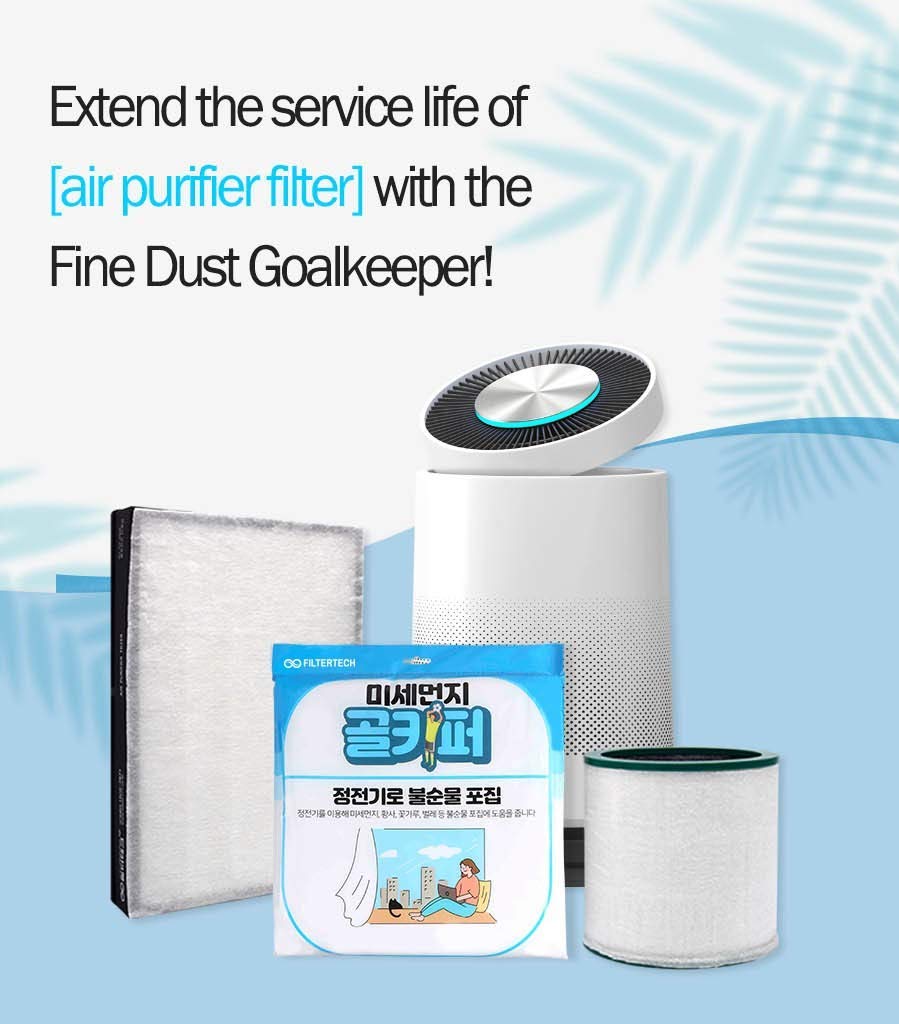 FilterTech Fine Dust Goalkeeper - DIY Filter Saver for Samsung Air Purifier AX40M3050DMD/AX40M6050WMD/AX40M6580DMD/AX40M6581WMD/AX40N3030WMD/AX40N3080DMD : Additional Protection, Filter Life Extension