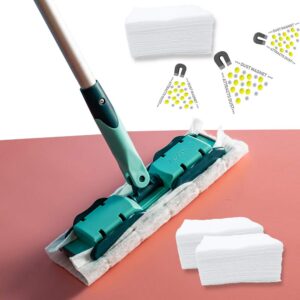 200 Pcs Dry Floor Wipes Dry Sweeping Cloths Dry Floor Cloths Disposable Floor Cleaning Wipes Micro Fibre Floor Cloths, Wet or Dry Wipes Floor Duster Cleaning, Fits Most Mops, 29 x 21cm