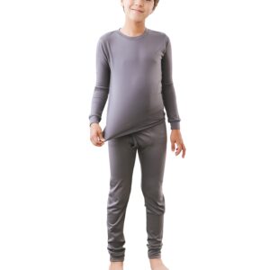 TINFL by Vaenait Boys Thermal Underwear Soft Long John Set Heatwarm Chacoal M