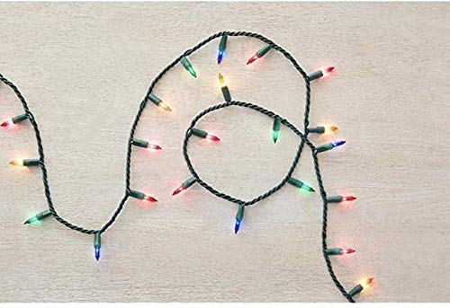 Home Accents Holiday 20 ft. 100-Lights String-to-String Incandescent Lights Mini Bulb Multi Color (4 Pack)