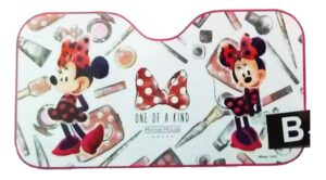 limited disney minnie mouse windshield sun heat shade shield car gift about 51.2" x 26.8" (130 cm x 68 cm) thickness about 0.1" (0.3 cm)