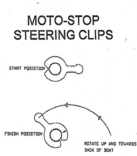 MOTO-STOP transom saver 4 13/16" Trim Rod Spacing skeleton - 2 piece. For motors with 2 trim rods, kit includes steering clips and a canvas bag.