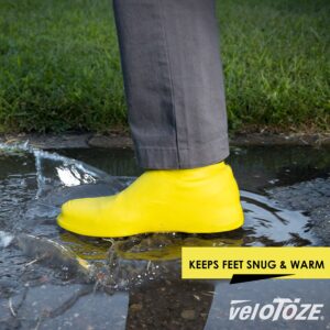 veloToze Roam - Commuting Shoe Cover - Works with Any Shoes - for Cycling, Commute, Flat Pedals, ebike, Walking Yellow