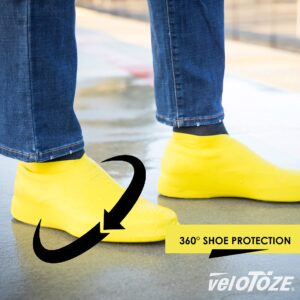 veloToze Roam - Commuting Shoe Cover - Works with Any Shoes - for Cycling, Commute, Flat Pedals, ebike, Walking Yellow