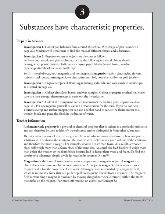 Substances Have Characteristic Properties