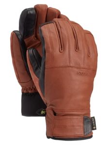 burton men's standard gondy gore-tex leather glove, true penny, x-large